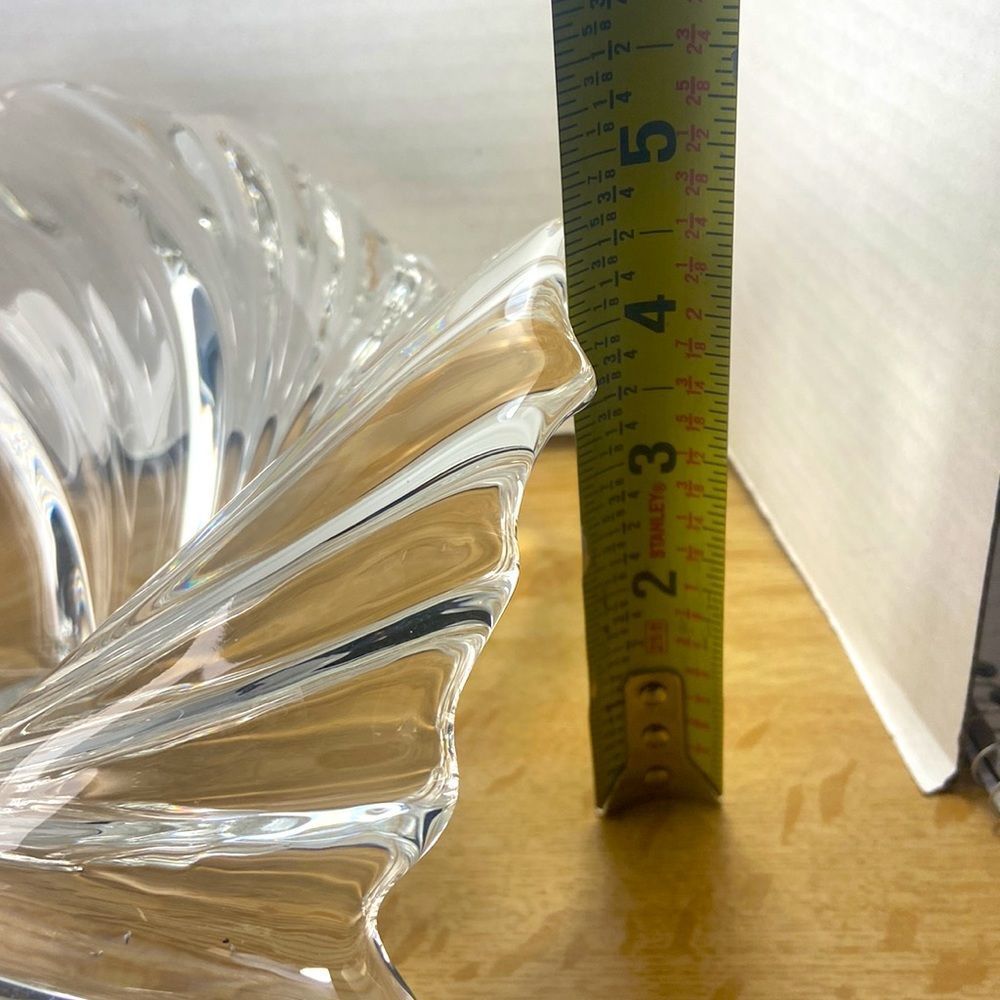 Mikasa Crystal Console Glass Centerpiece Bowl ‘BELLE EPOQUE’ 10.5W X 5”T - Picture 7 of 7